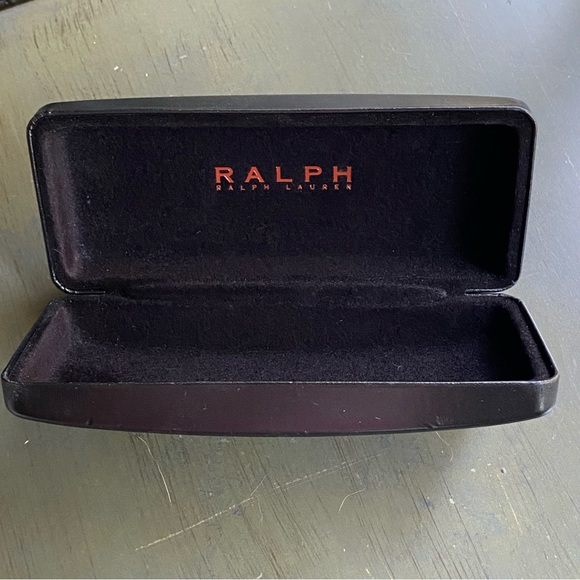 Ralph Lauren Black Eyeglasses Case Hard Clamshell Glasses Rectangle Holder - Picture 10 of 13